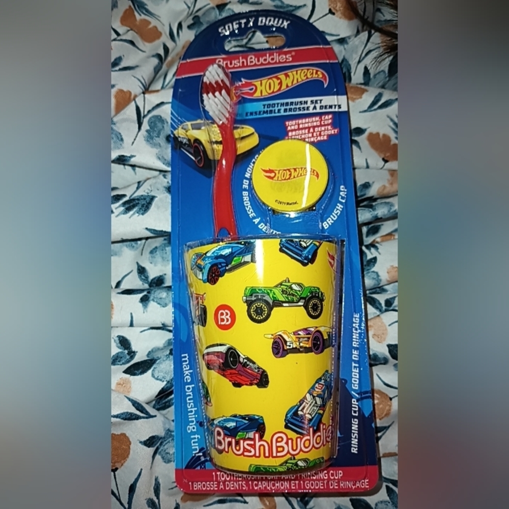 Brush buddy Hot wheel toothbrush sets